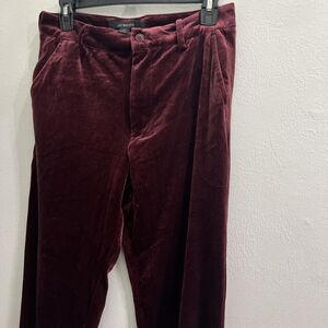 Jaywalker Velvet Straight Leg Wine Suit Dress Pant Men Size 29 Retro  Disco NWOT